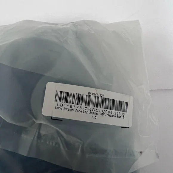 Quince Luna stretch wide leg jeans 30 inch inseam size 31 - Picture 12 of 13